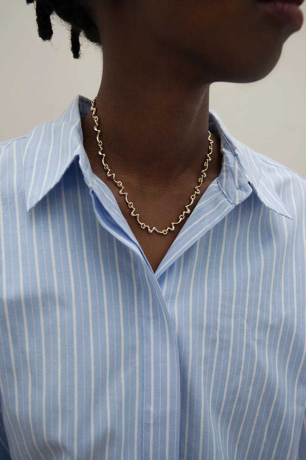 Thuin Gold | Wavy Chain Necklace