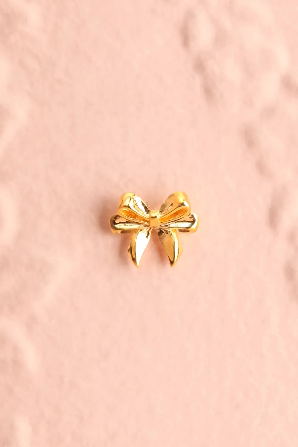 Tiresia Gold | Bow Stud Earrings