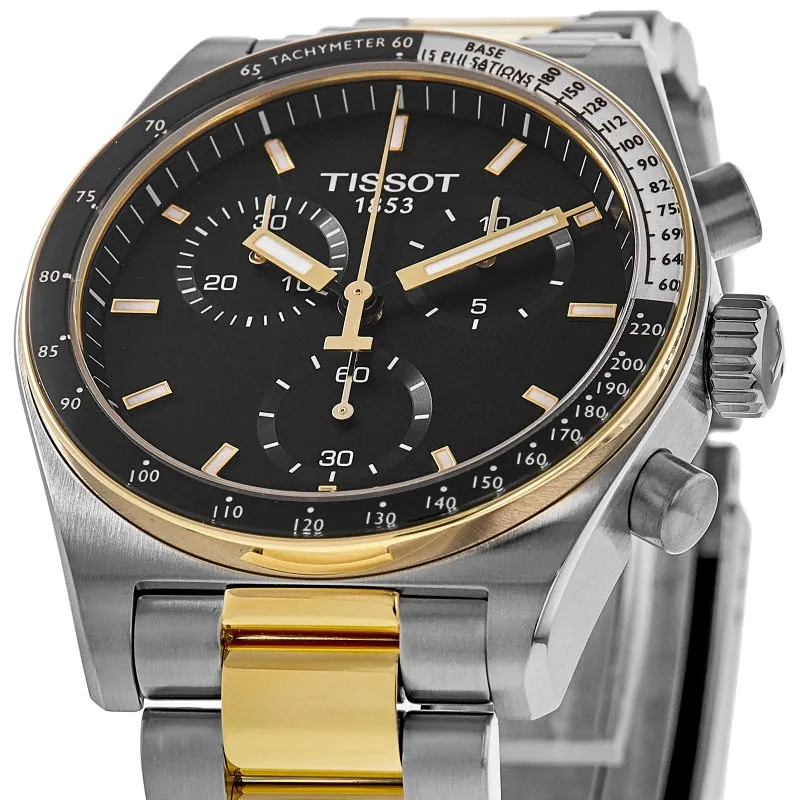Tissot PR516 Chronograph Quartz Black Dial Two-Tone Steel Men's Watch T149.417.22.051.00