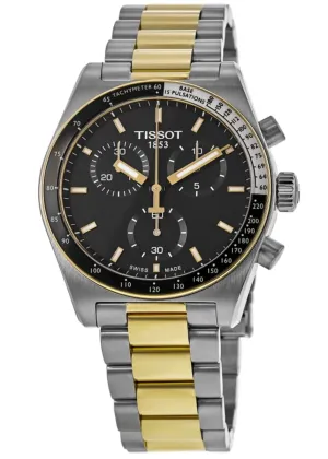 Tissot PR516 Chronograph Quartz Black Dial Two-Tone Steel Men's Watch T149.417.22.051.00