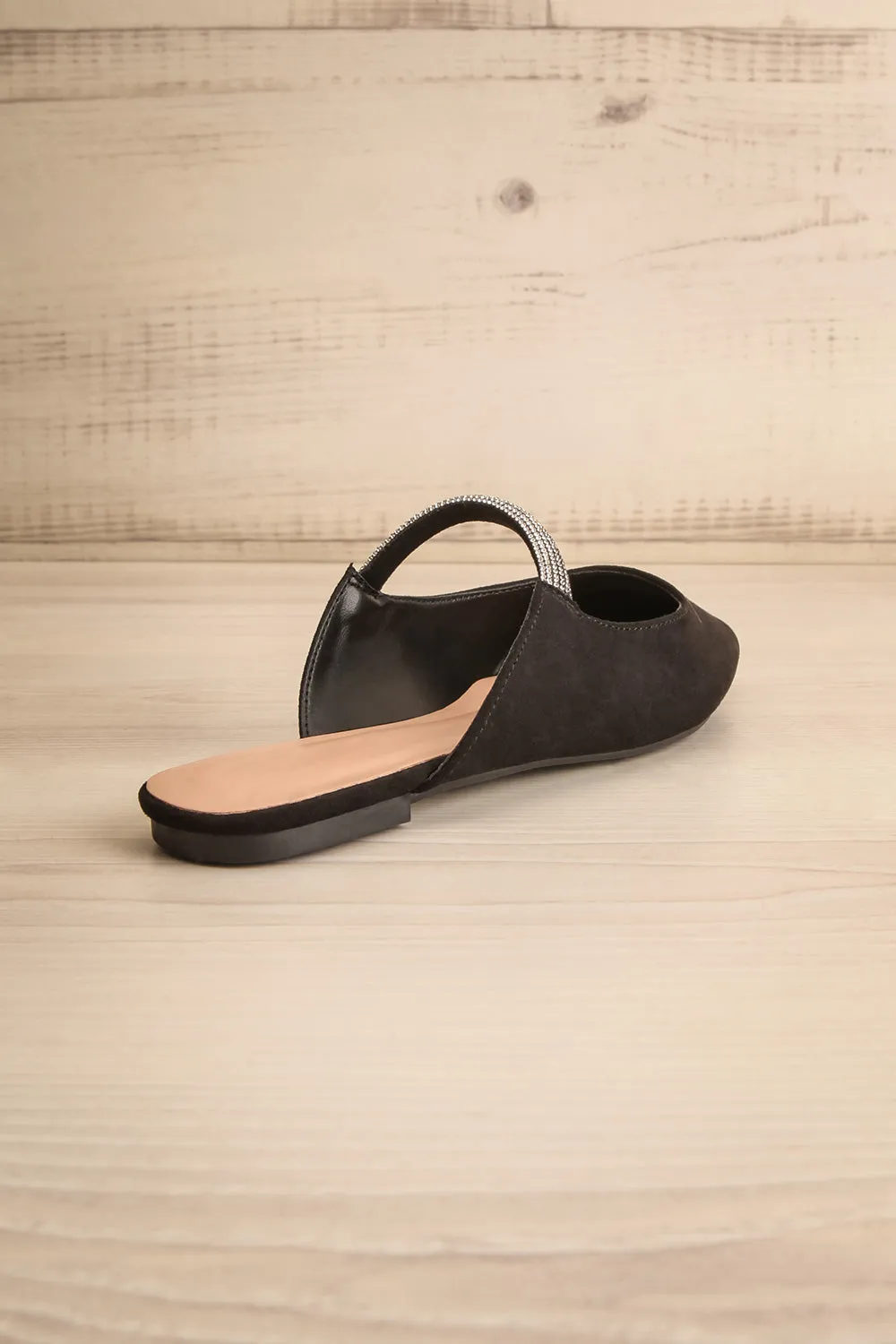 Tralee | Black Mules w/ Pointed Toe