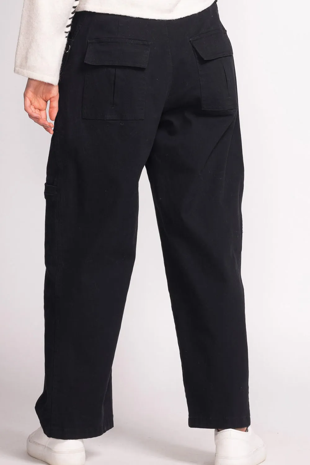 Trax Black | Mid-Rise Cargo Pants