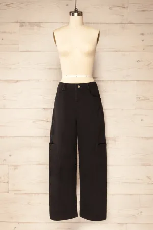 Trax Black | Mid-Rise Cargo Pants