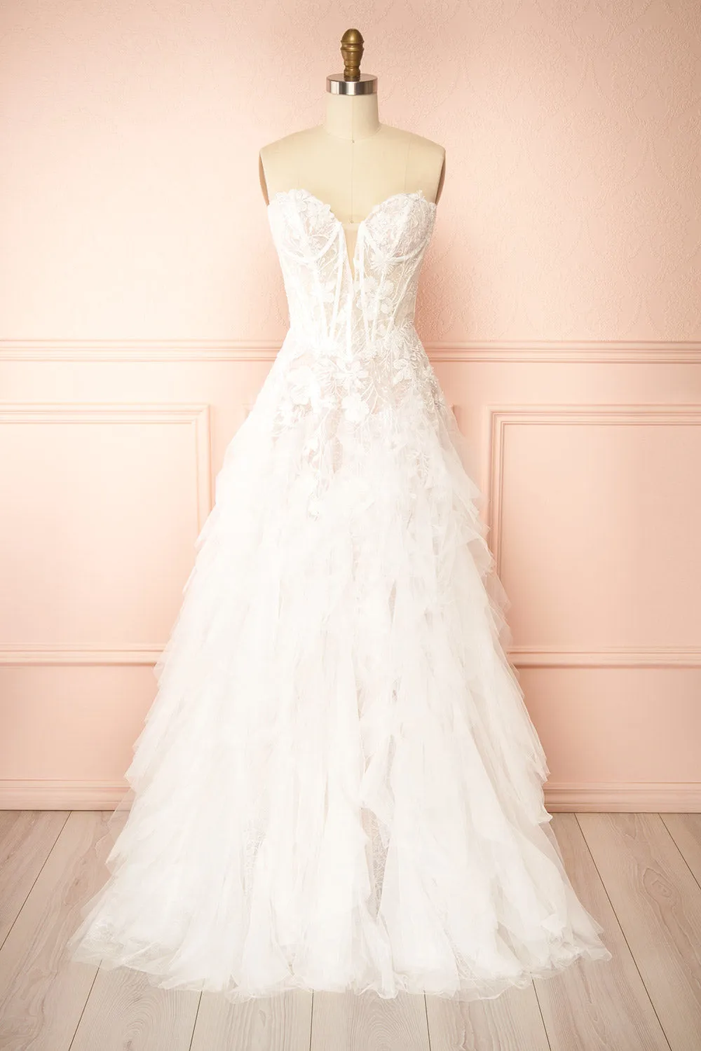 Trinity | Drop Waist Wedding Gown w/ Corset