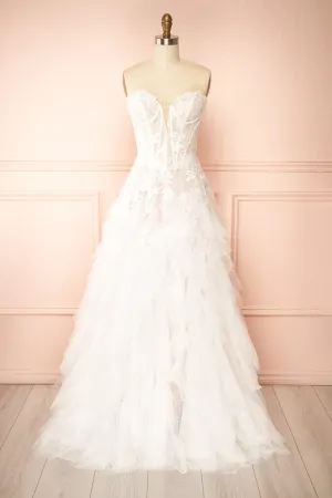 Trinity | Drop Waist Wedding Gown w/ Corset