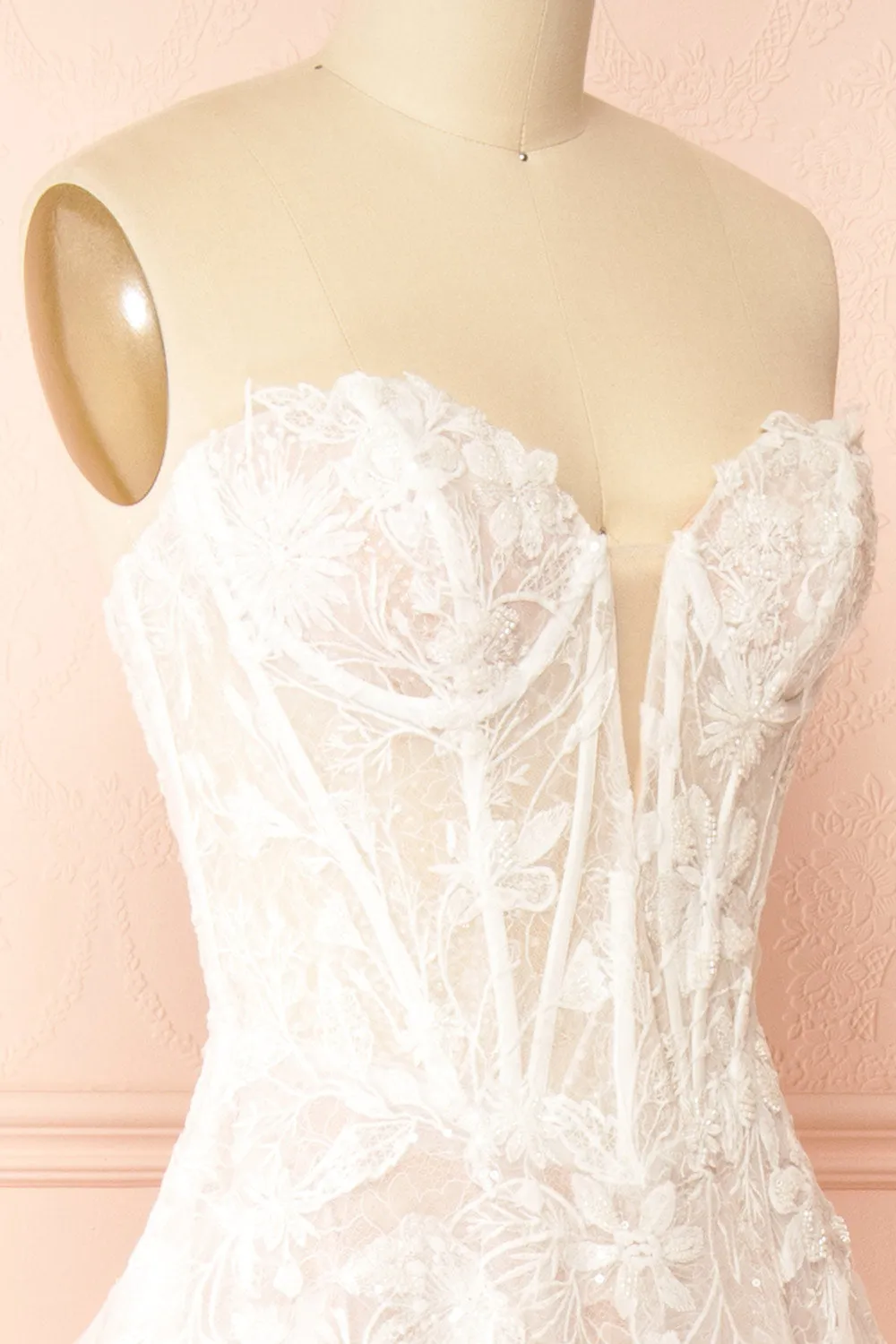 Trinity | Drop Waist Wedding Gown w/ Corset