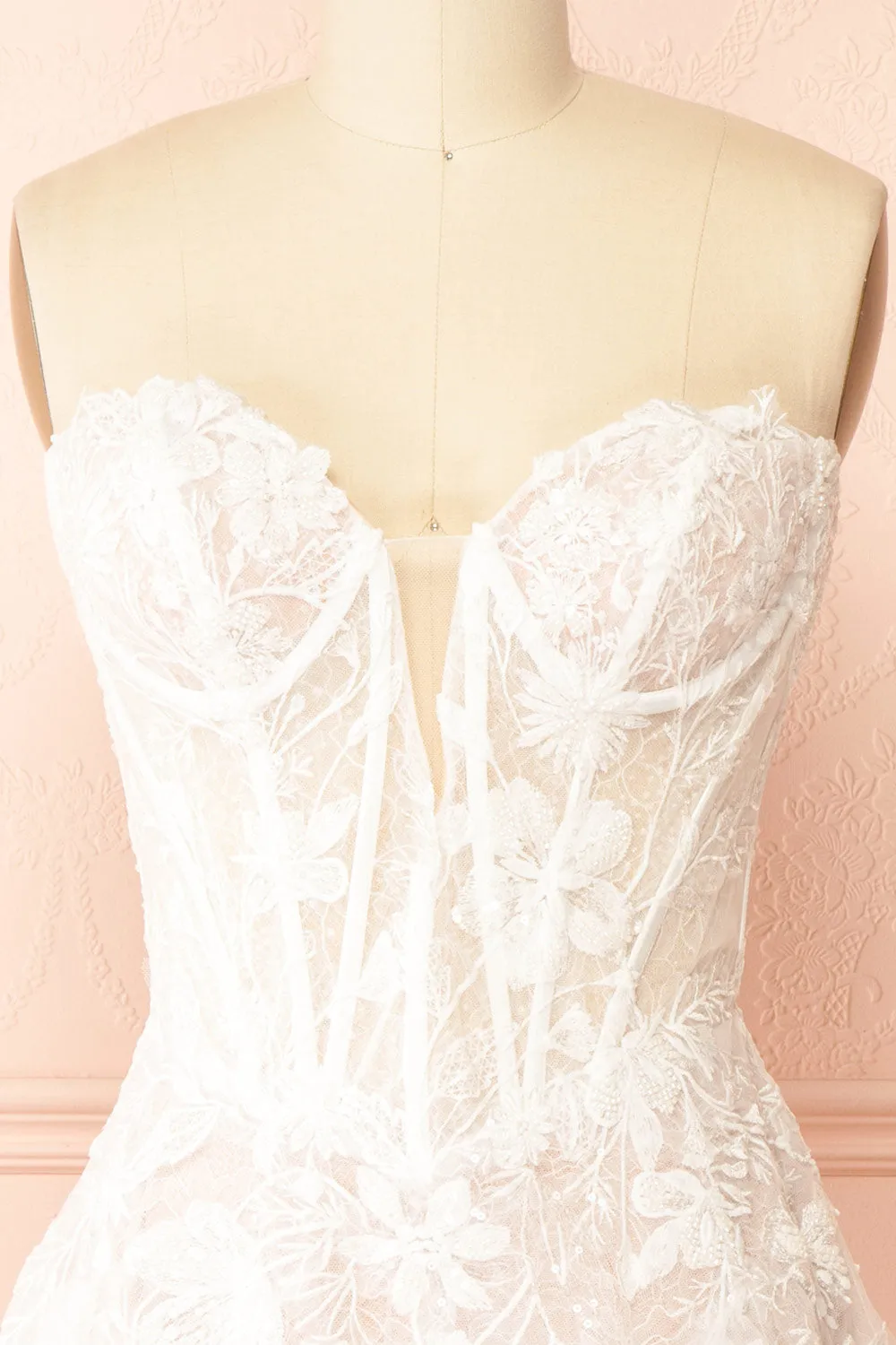 Trinity | Drop Waist Wedding Gown w/ Corset