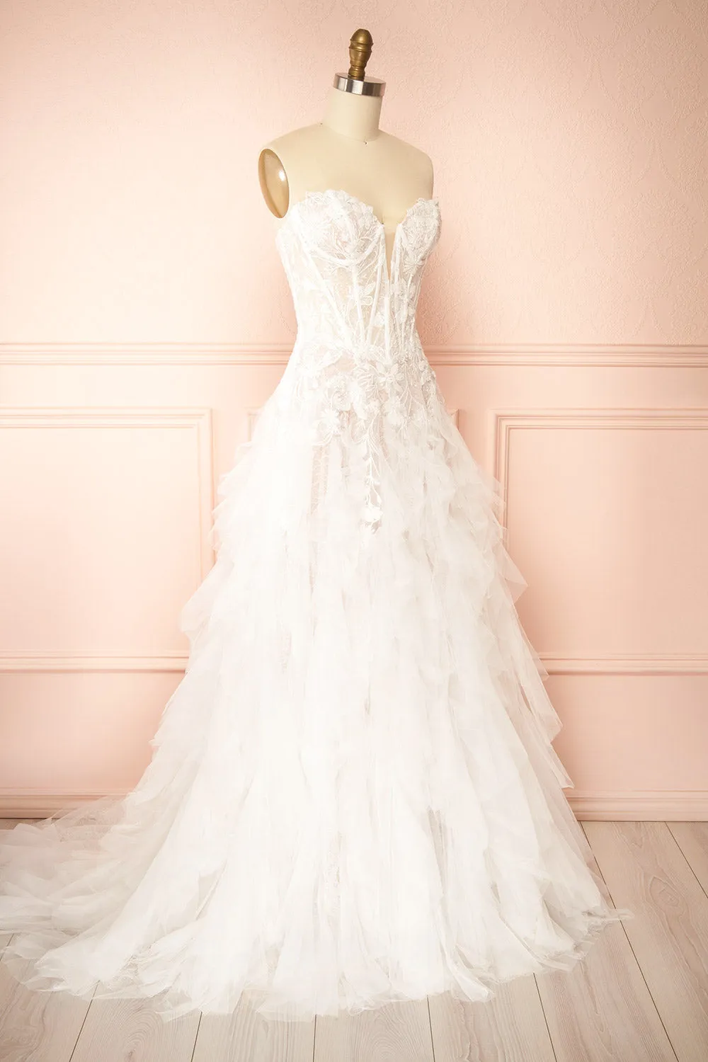 Trinity | Drop Waist Wedding Gown w/ Corset
