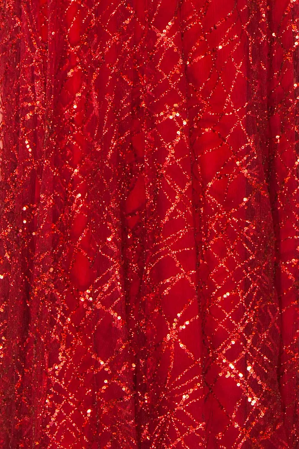 Tyffen Burgundy | Sequin Maxi Dress