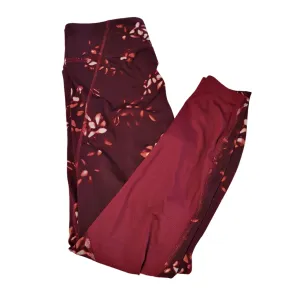 Under Armour Burgundy Printed Compression Leggings Size M