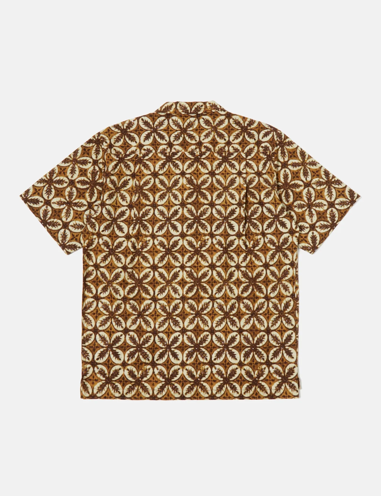 Universal Works Camp Shirt (Lobby Print) - Brown