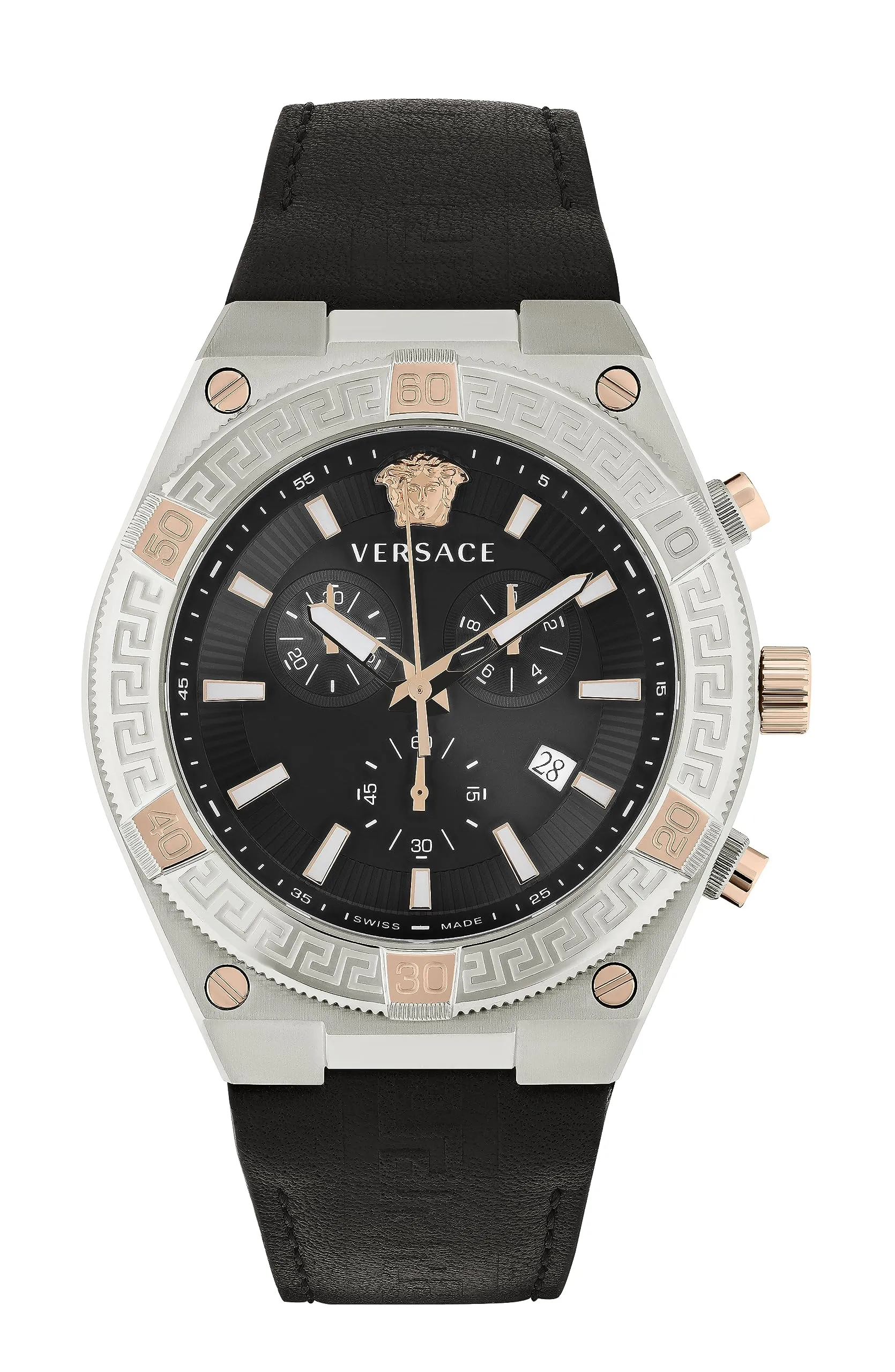 V-Sporty Greca Leather Watch