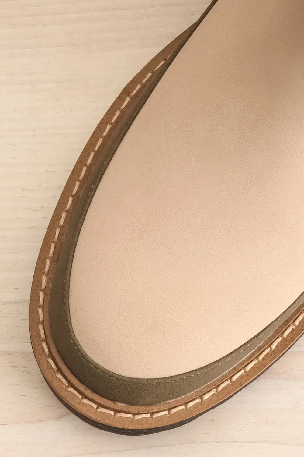 Valenttia Beige | Chelsea Faux-Leather Boots