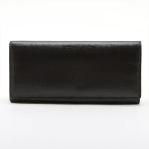 Valextra Leather Long Wallet (Bi-Fold) (Pre-Owned)