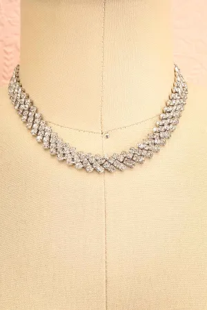 Varina | Crystal Choker Necklace