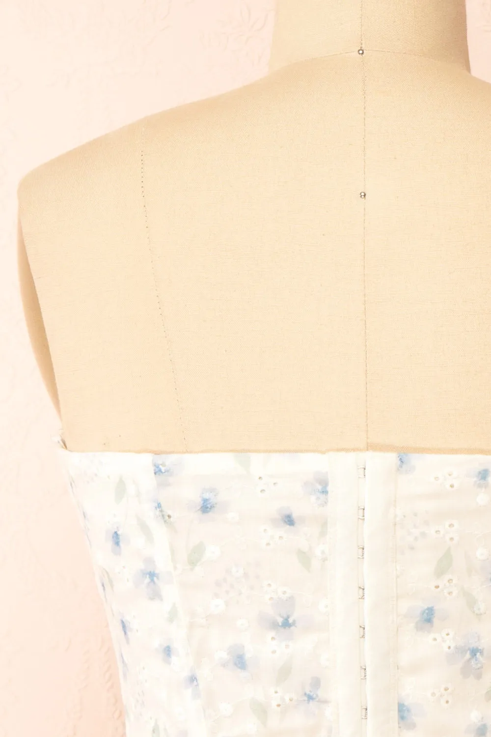 Vesperina | Openwork Floral Corset Top