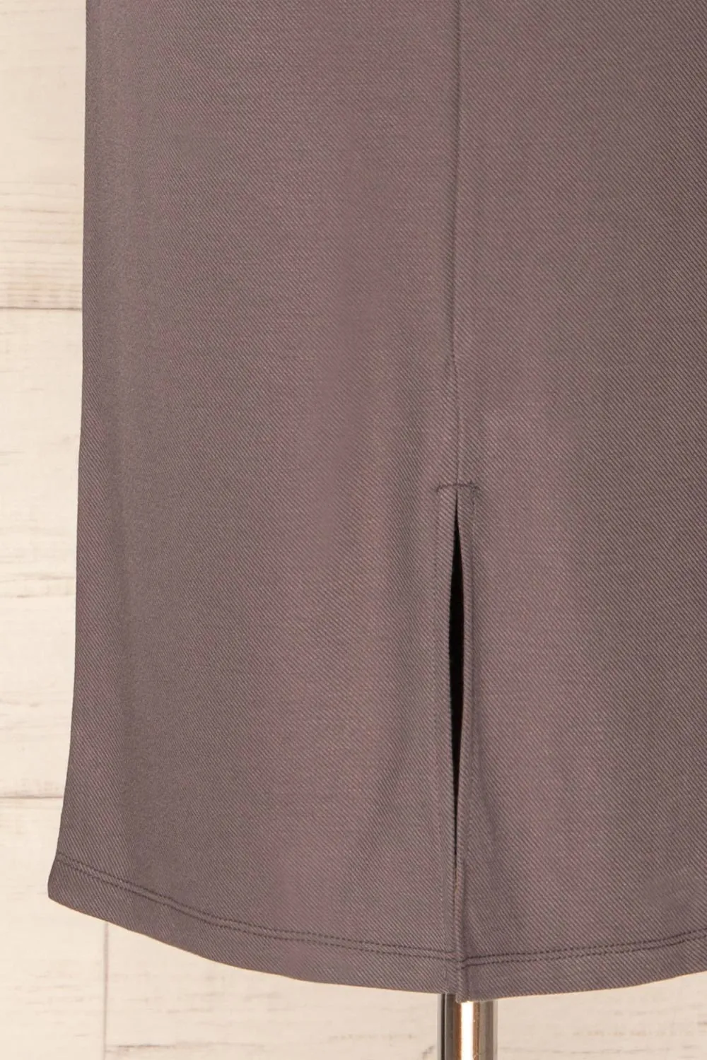 Warkalyk | Grey Straight Midi Skirt