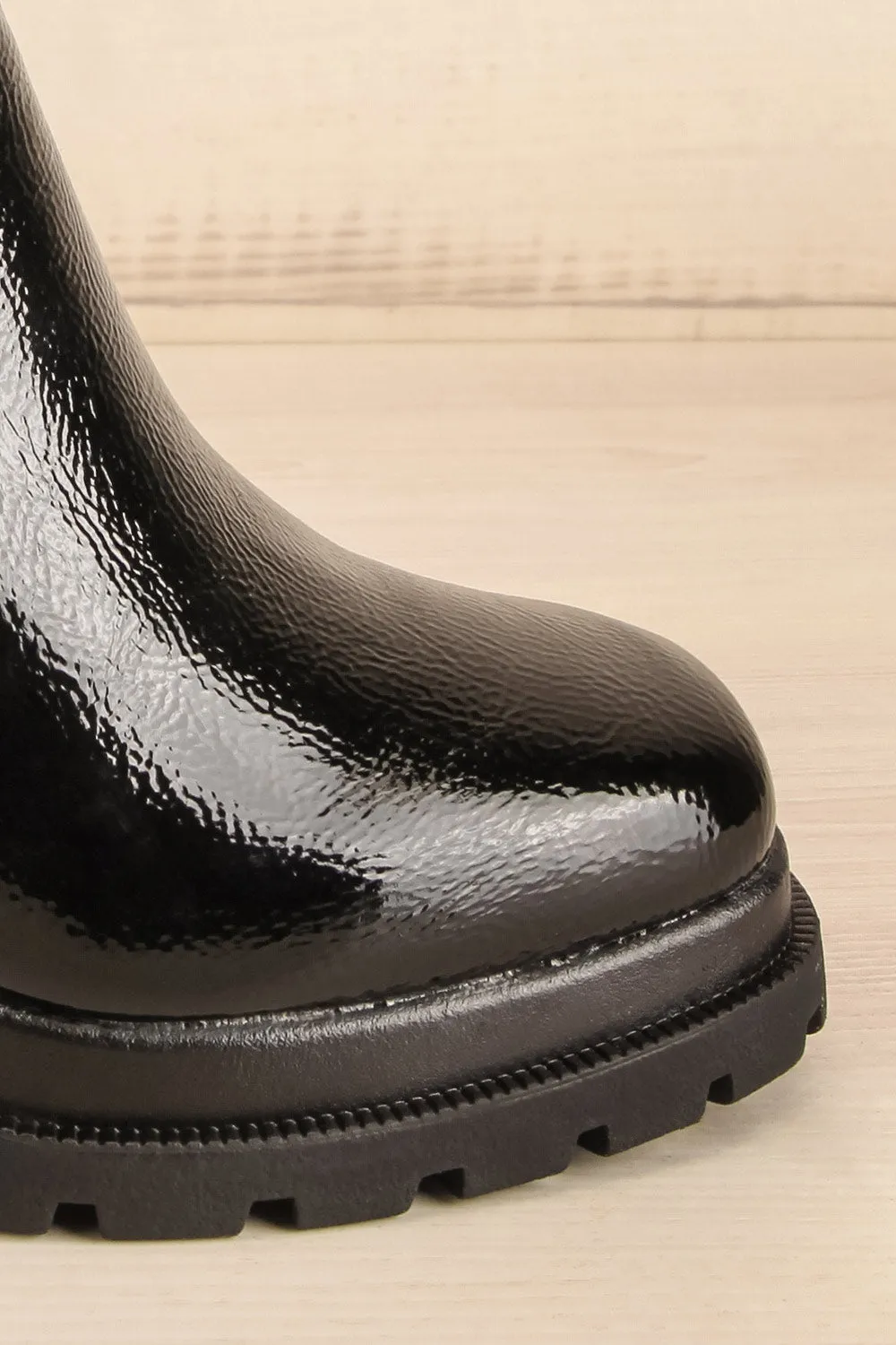 Westie | Black Platform Heeled Boots