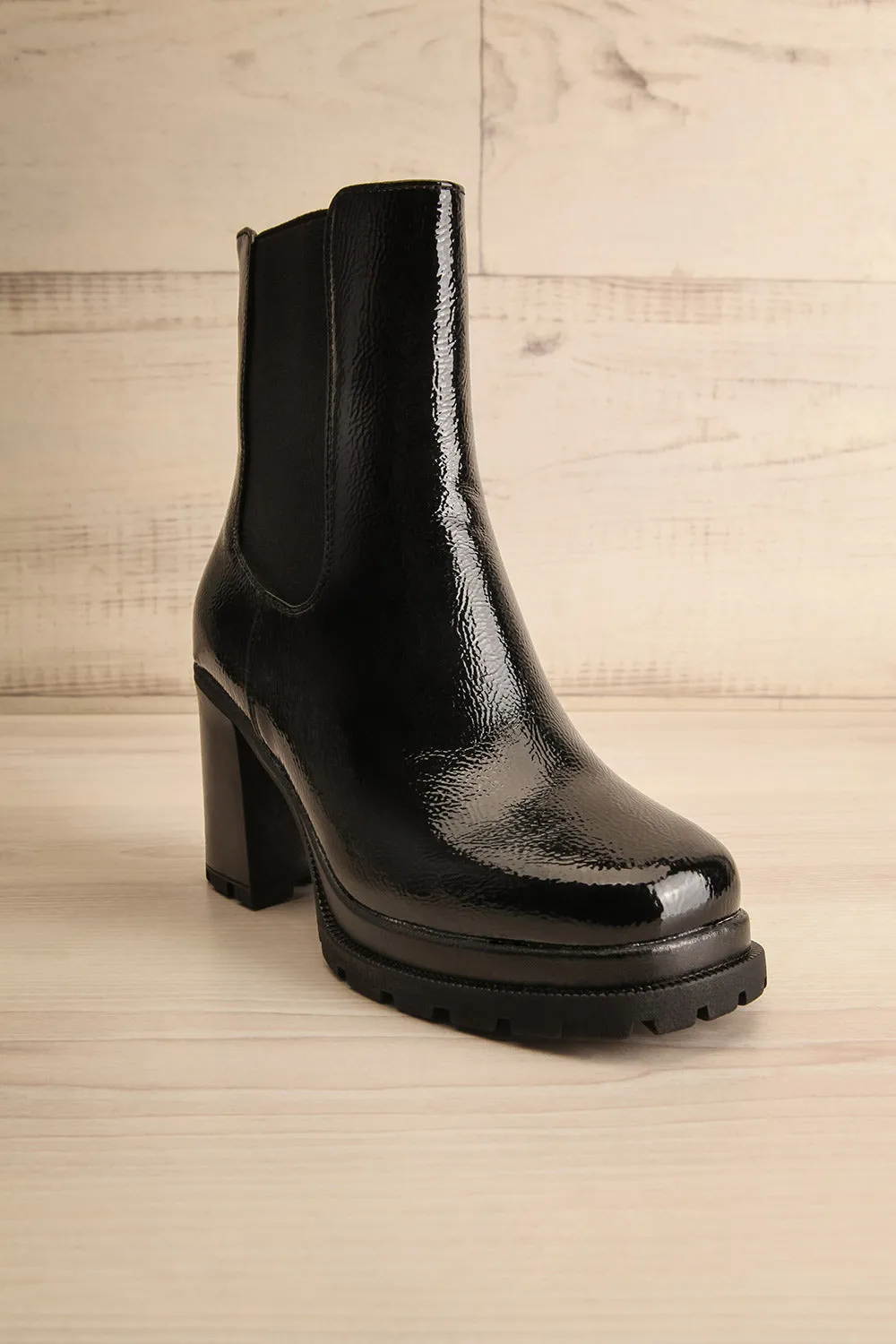 Westie | Black Platform Heeled Boots