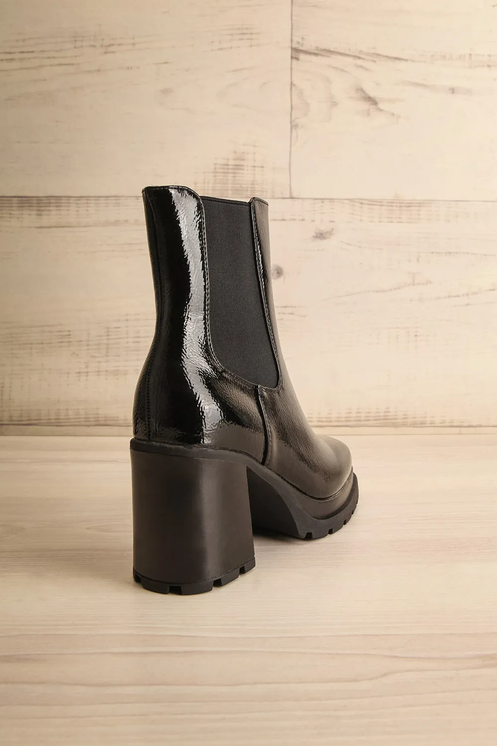 Westie | Black Platform Heeled Boots
