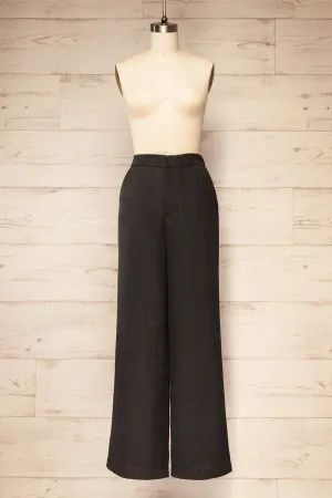 Wingston | Black Wide-Leg Pants