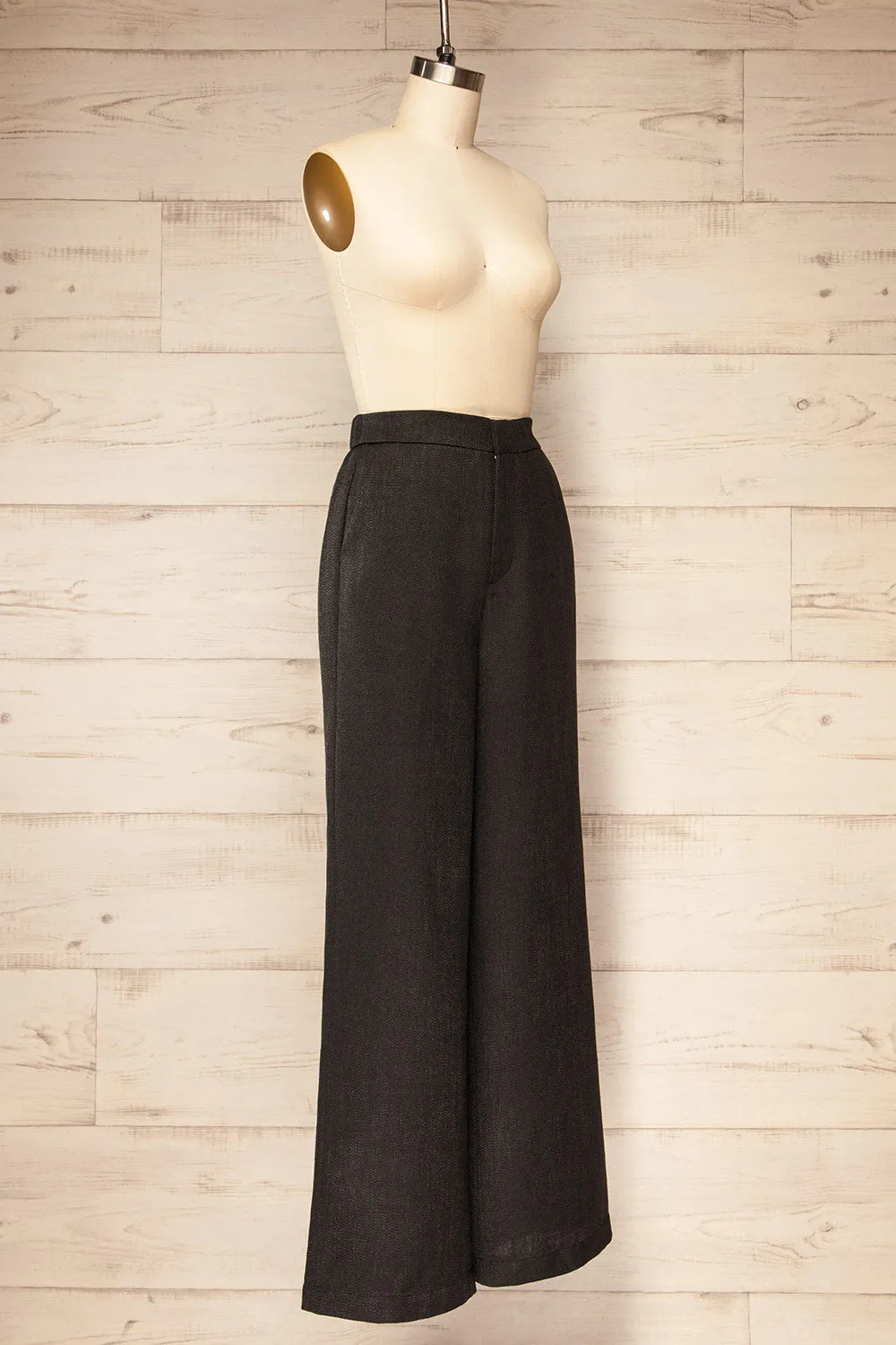 Wingston | Black Wide-Leg Pants