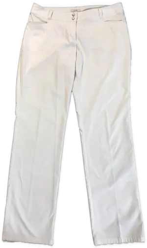 Women's Adidas White Golf Pant Size 12 MSP$75
