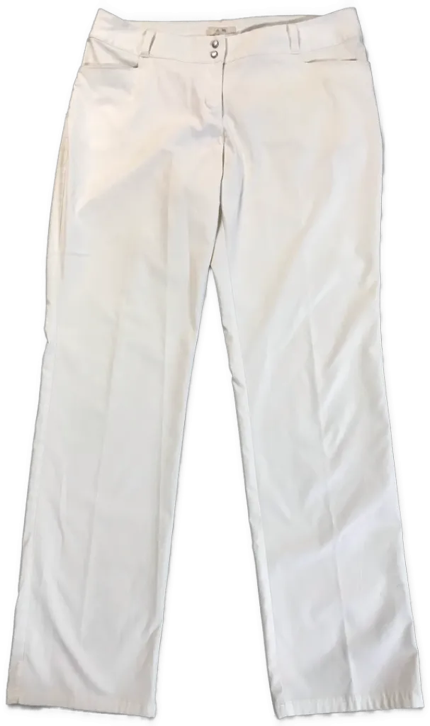 Women's Adidas White Golf Pant Size 12 MSP$75