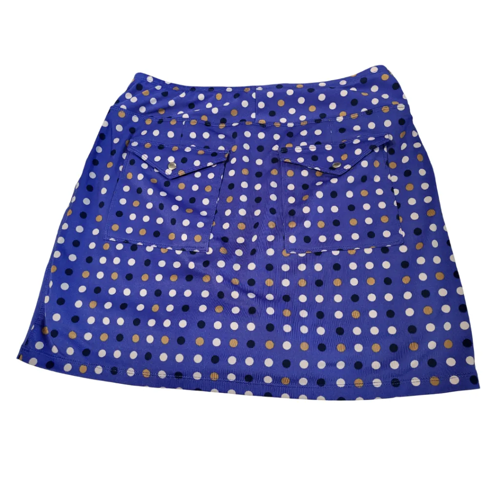 Women's Jofit Purple Polka Dot Golf Skort Size M