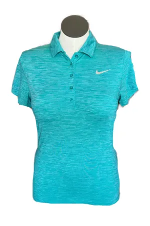 Women's Nike Golf Teal Heather Short Sleeve Polo Size L MSP$58