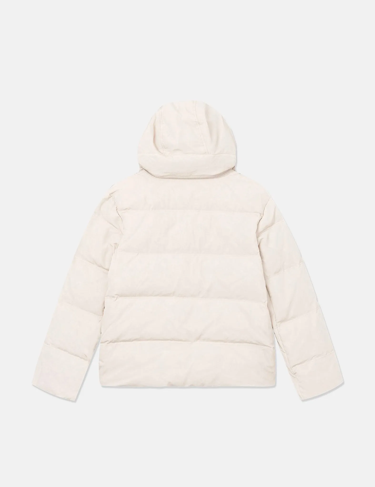 Wood Wood Ventus Tech Stripe Down Jacket - Light Sand Beige