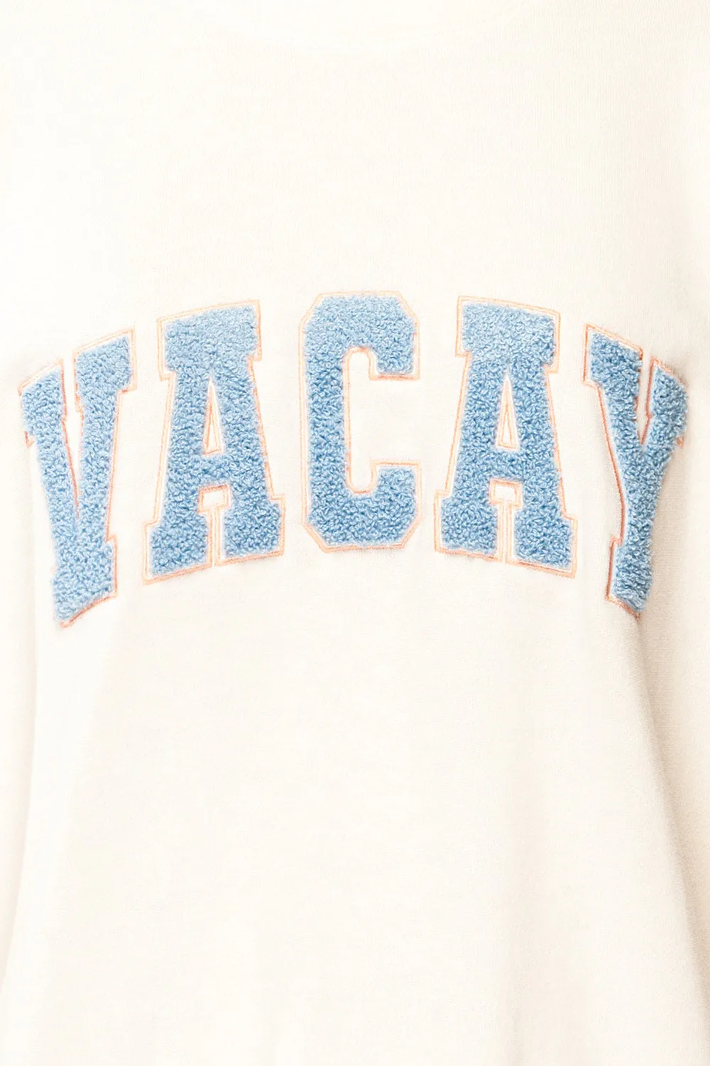 Wrenley | Embroidered White Crewneck