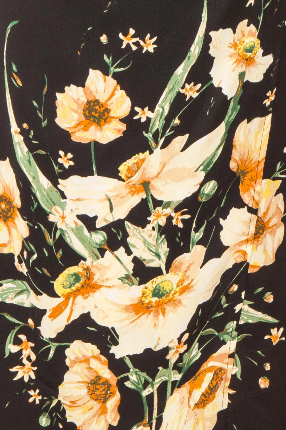 Yziah | Floral Cowl Neck Satin Midi Slip Dress