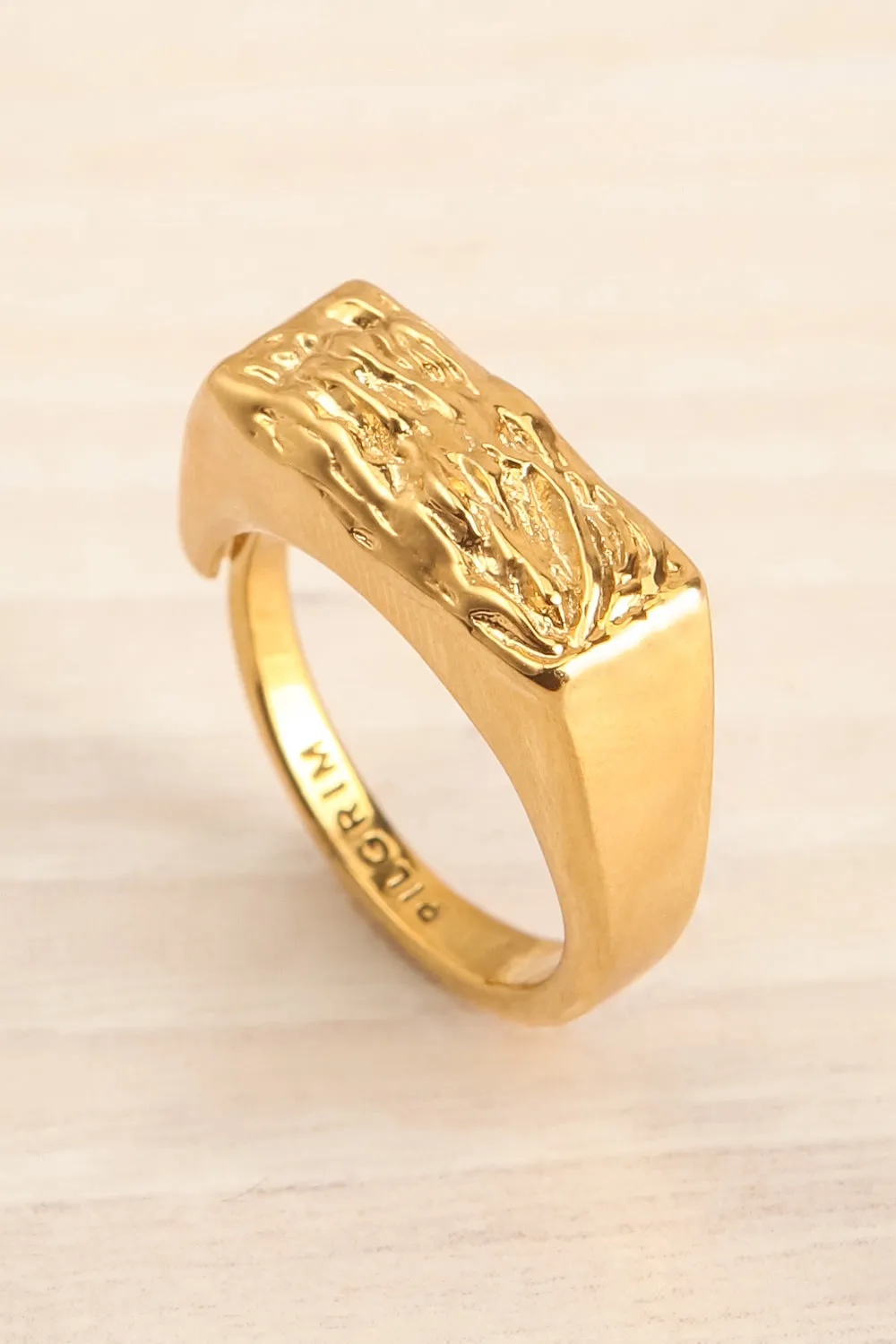 Zelos Gold | Gold-Plated Industrial Ring