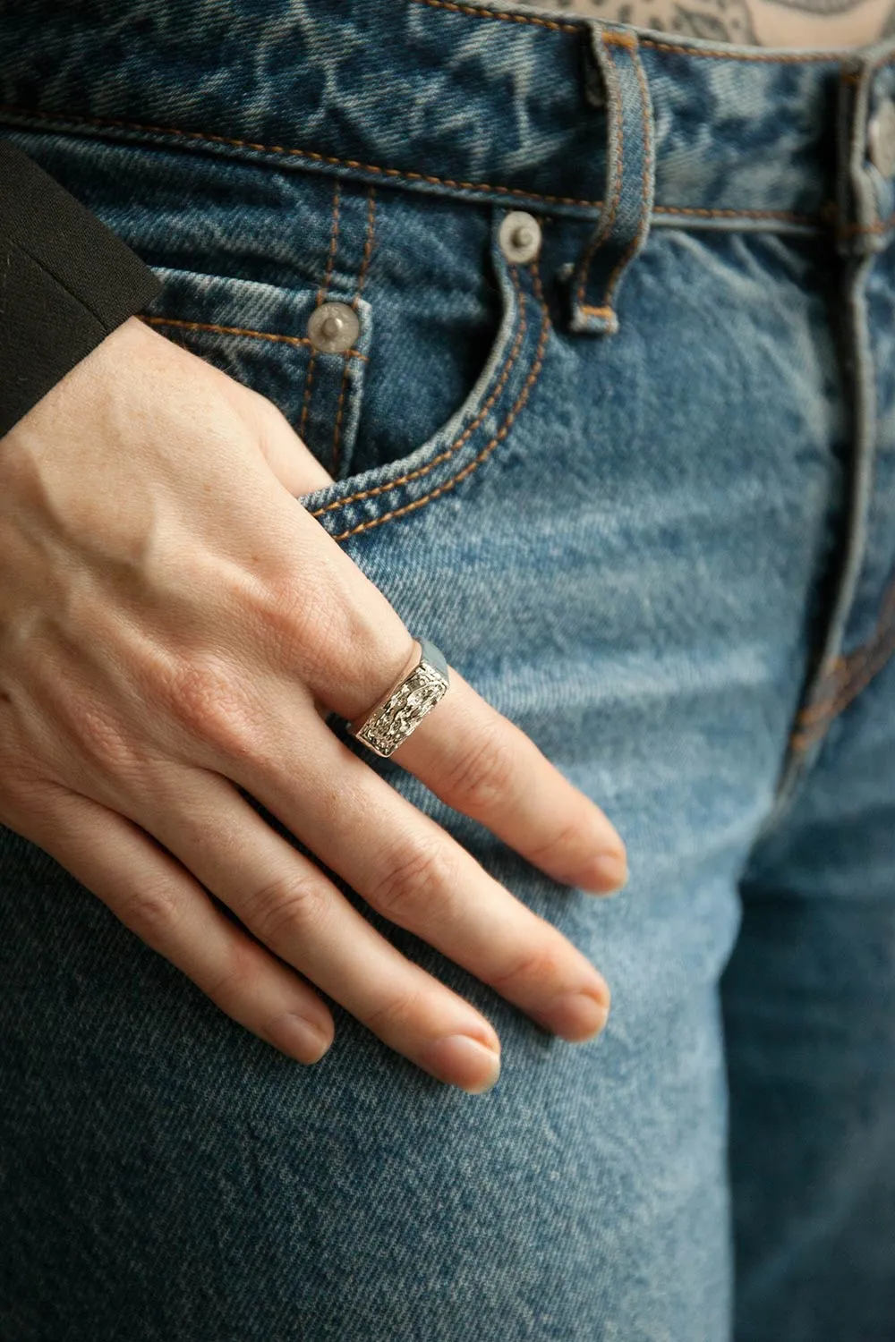 Zelos Gold | Gold-Plated Industrial Ring