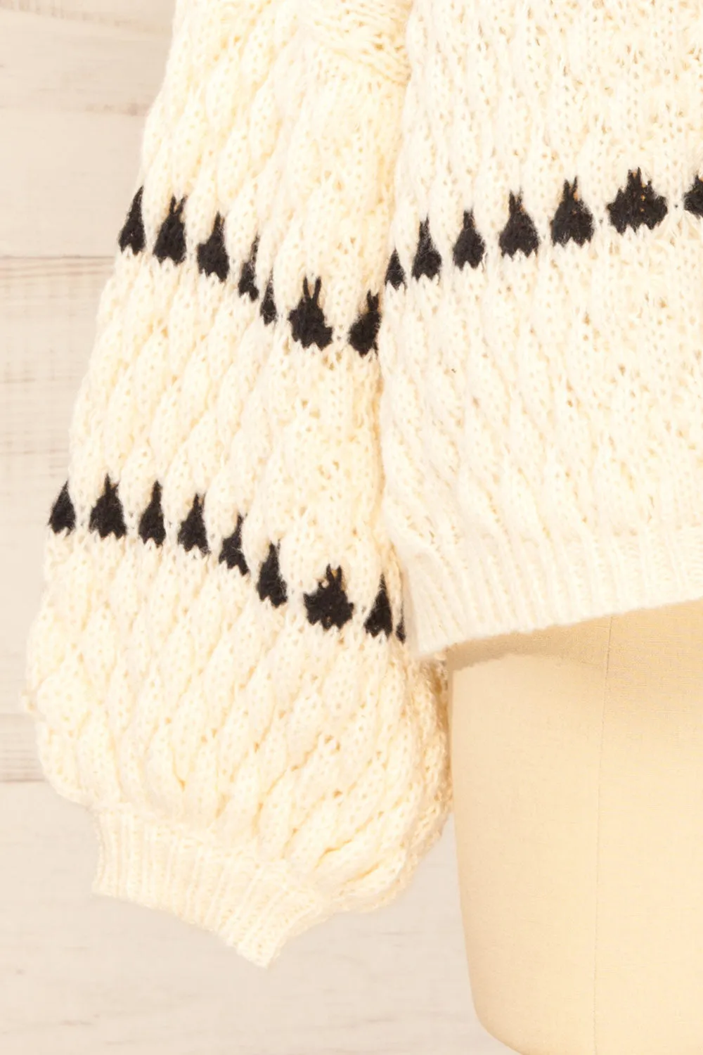 Zoar Ivory | Overzised Knit Sweater