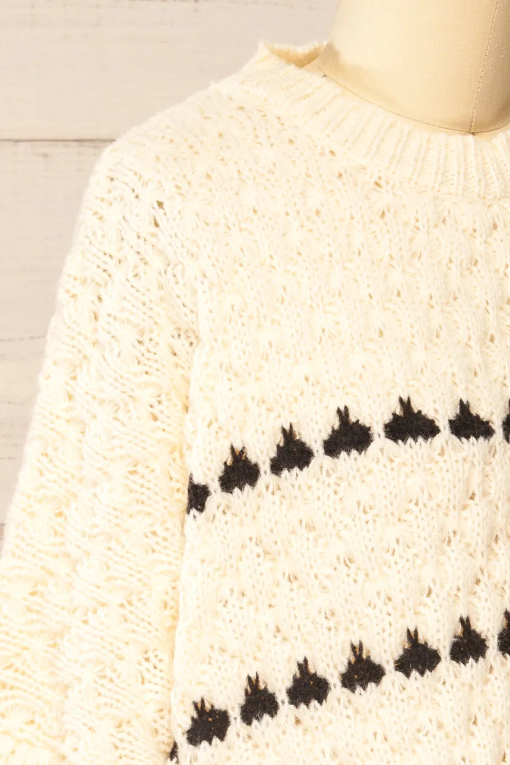Zoar Ivory | Overzised Knit Sweater