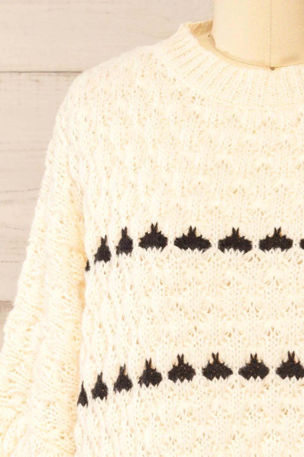 Zoar Ivory | Overzised Knit Sweater
