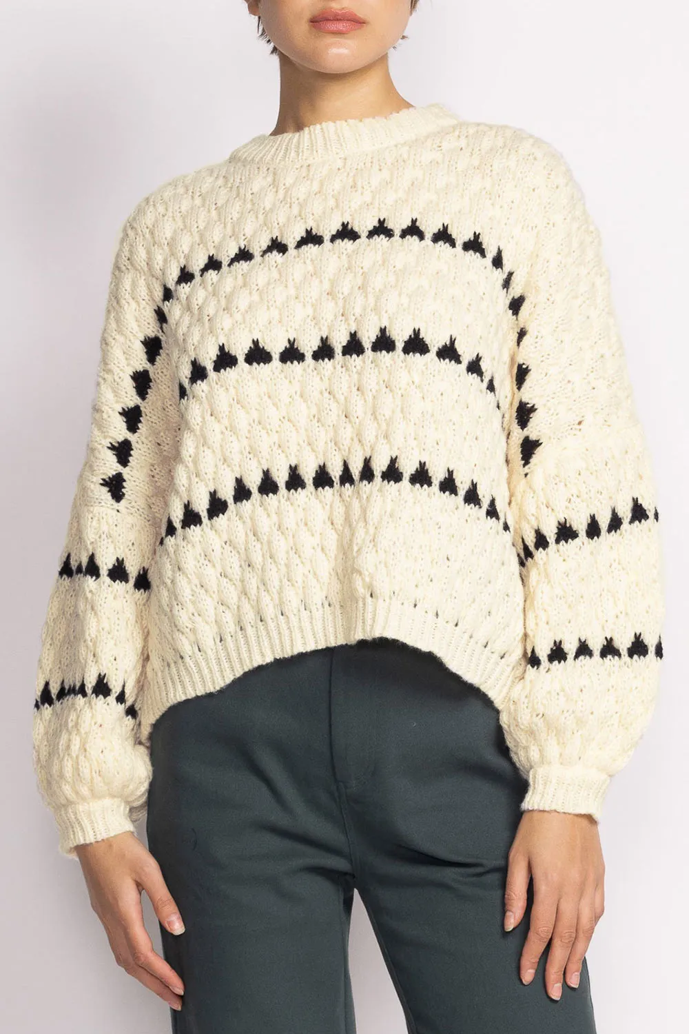 Zoar Ivory | Overzised Knit Sweater