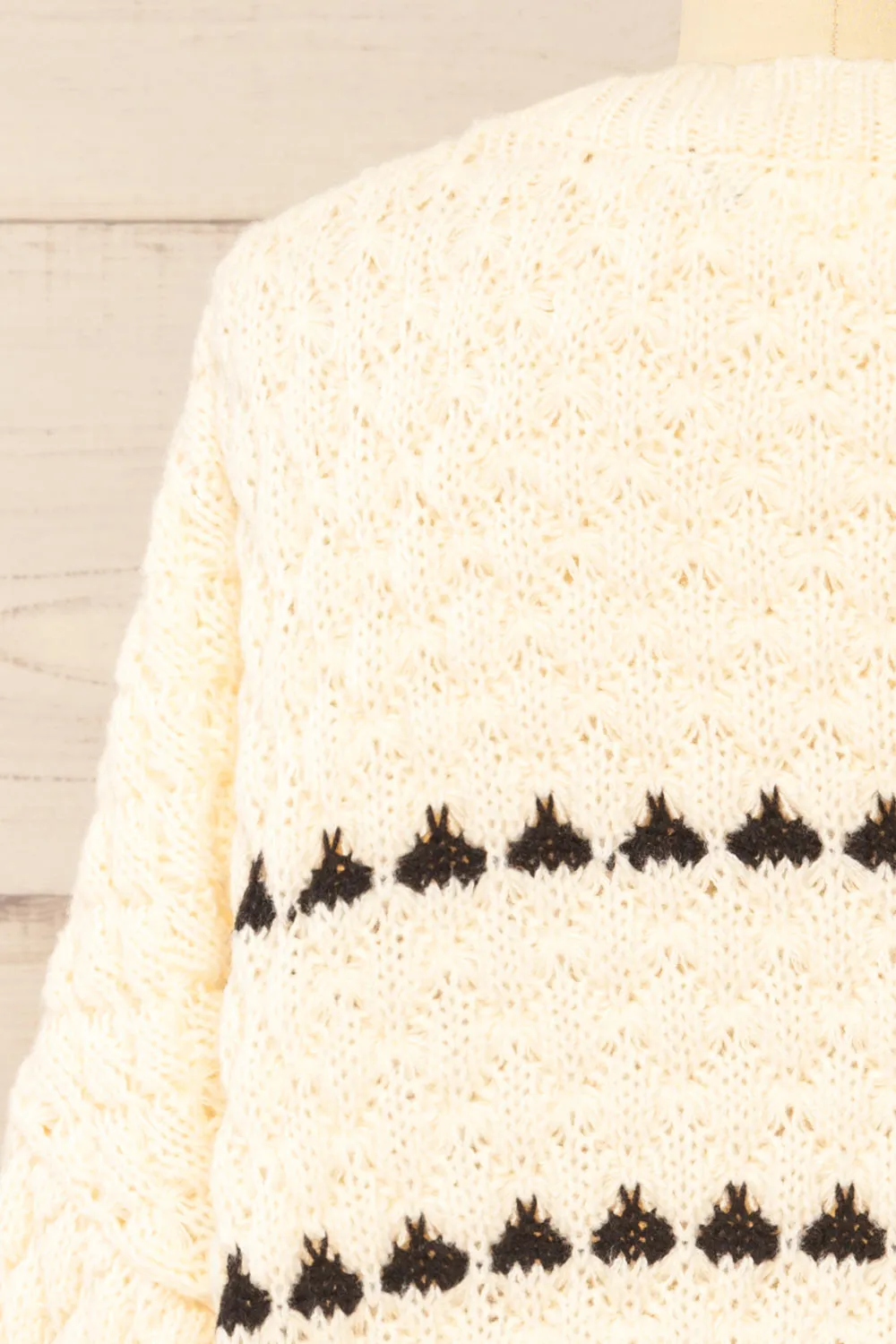 Zoar Ivory | Overzised Knit Sweater