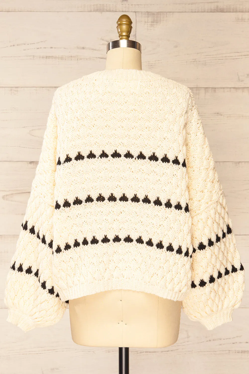 Zoar Ivory | Overzised Knit Sweater