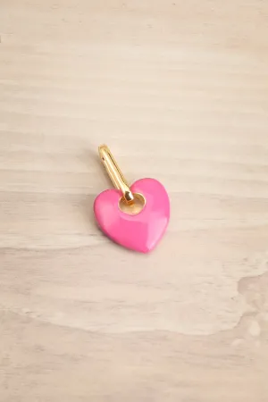 Zuciya | Gold-Plated Pink Heart Charm