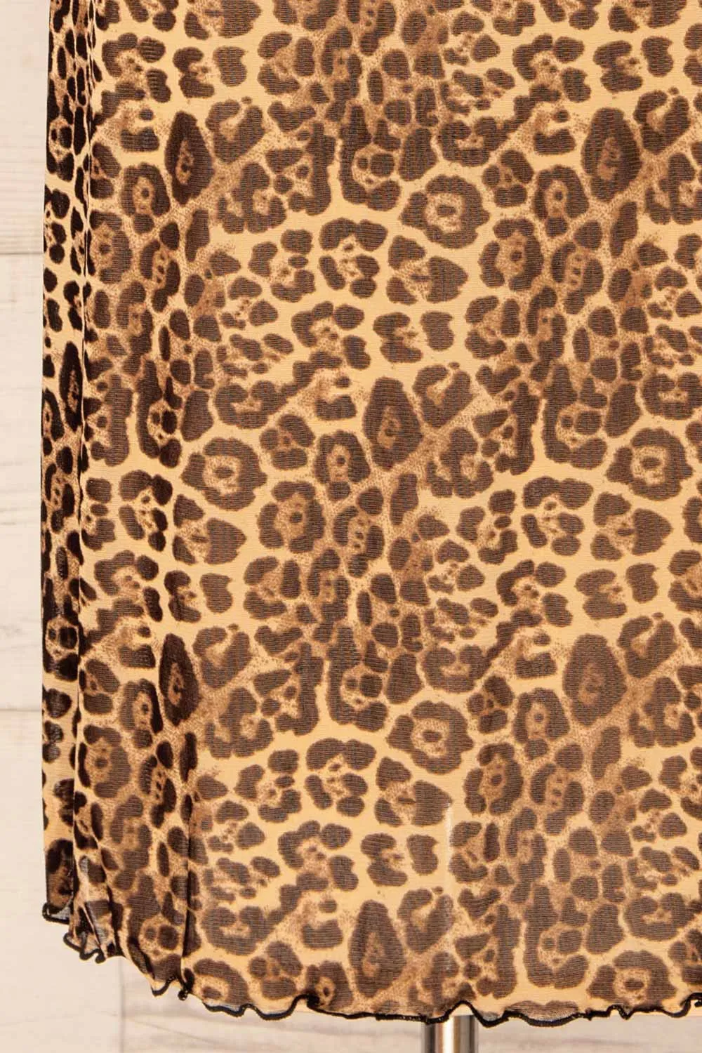 Zyran | Long Leopard Print Skirt