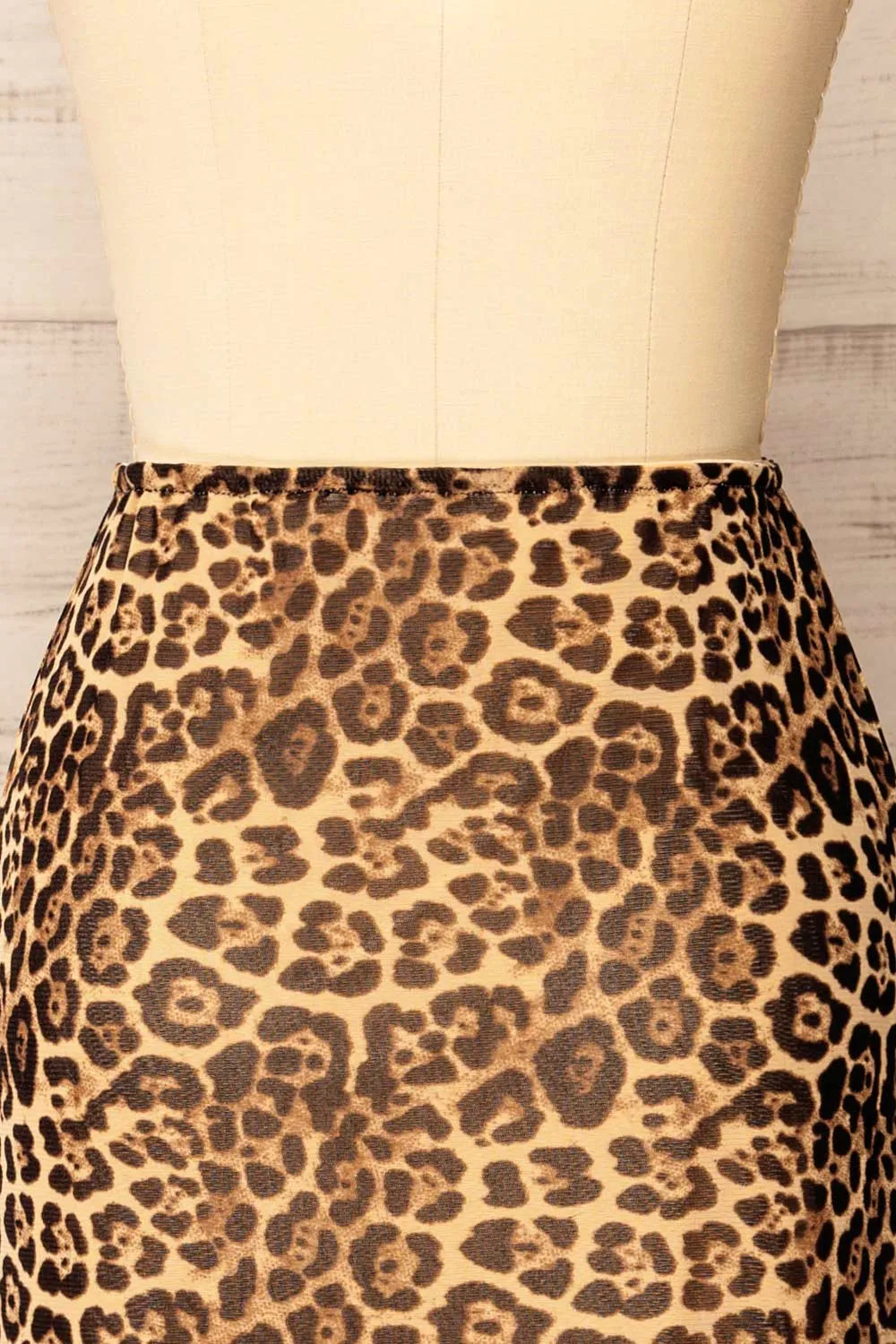 Zyran | Long Leopard Print Skirt